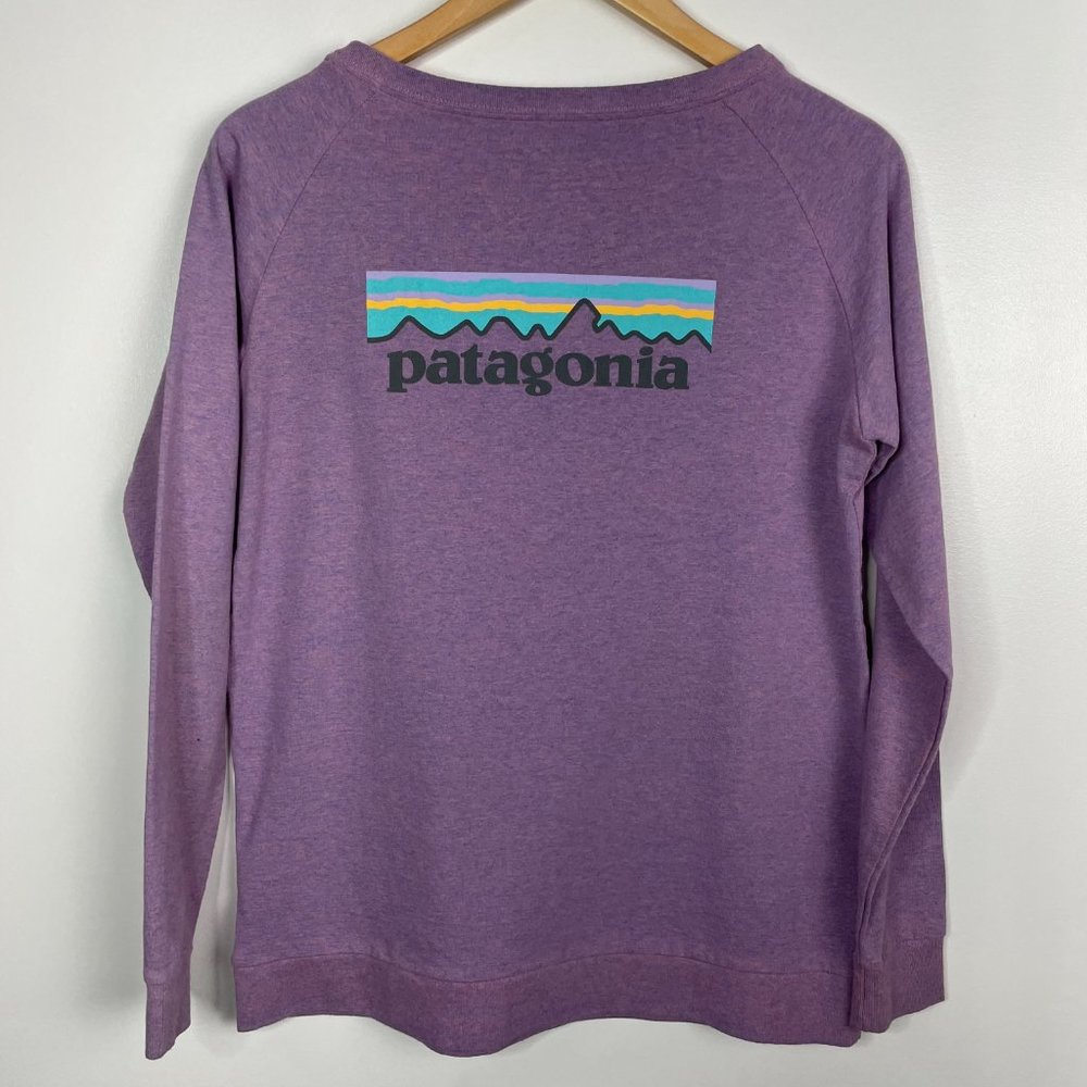 Patagonia Women's Purple Logo Pullover Sweater